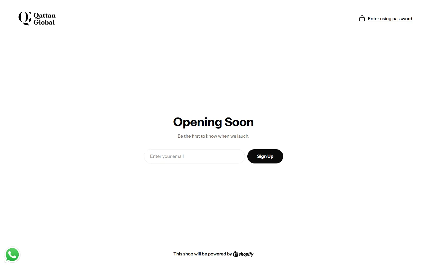 Qattan Global Platform Shopify + corporate website – Perfumes and beauty (distribution)
